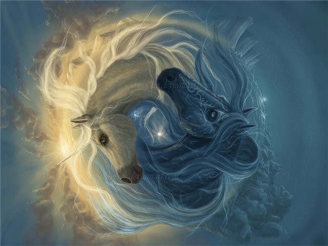 серия "единороги и пегасы" - единороги - оригинал