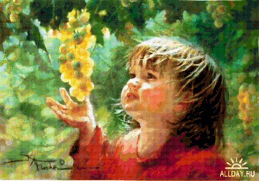 Виноградное чудо - виноград, дети - предпросмотр