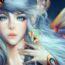 Схема вышивки «Девушка.»