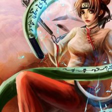 Схема вышивки «Девушка.»