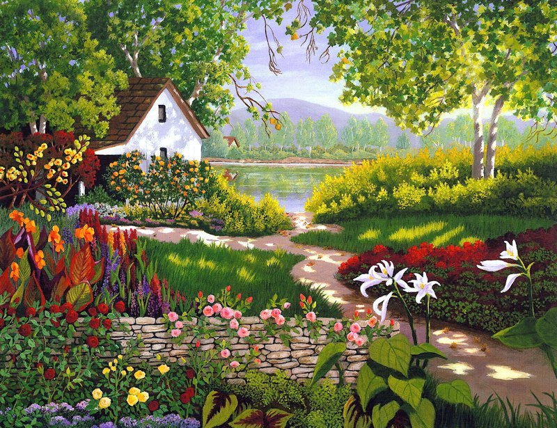 летний пейзаж - оригинал