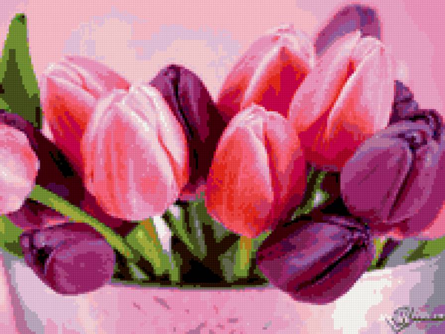 тюльпаны - тюльпаны, букет, цветы - предпросмотр