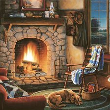 тепло камина