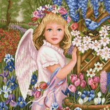 Схема вышивки «серия "ангелы"»