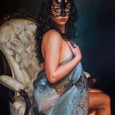 Схема вышивки «Девушка.»