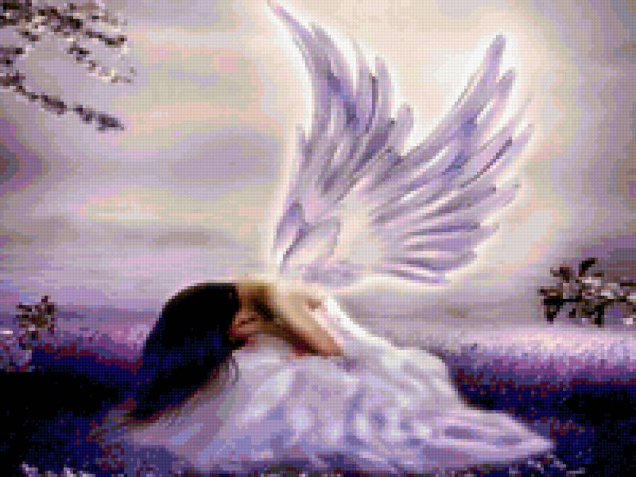 Ангел - грусть, ангел, слезы, девушка - предпросмотр