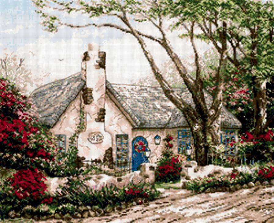 домик - природа, домик - предпросмотр