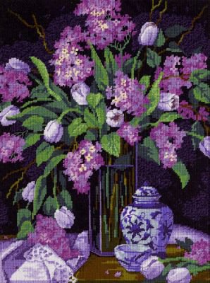 тюльпаны и сирень - цветы - оригинал