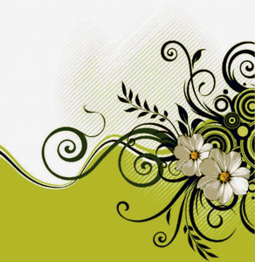 Узор - цветы - предпросмотр