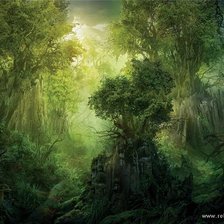 Схема вышивки «Волшебный лес»