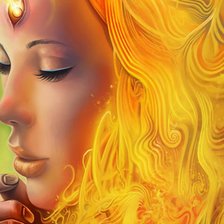 Схема вышивки «Девушка.»