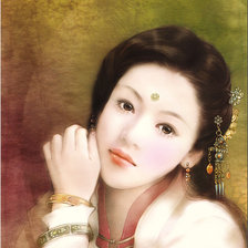 Схема вышивки «восточые красавица»