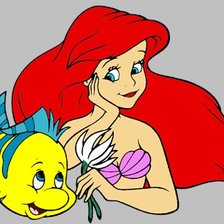 ариэль и флаундер