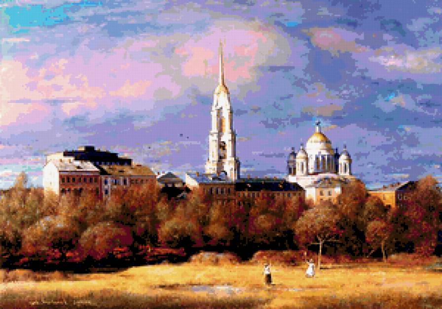 Уездный город - городской пейзаж - предпросмотр