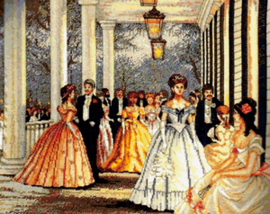 На балу - дамы - предпросмотр