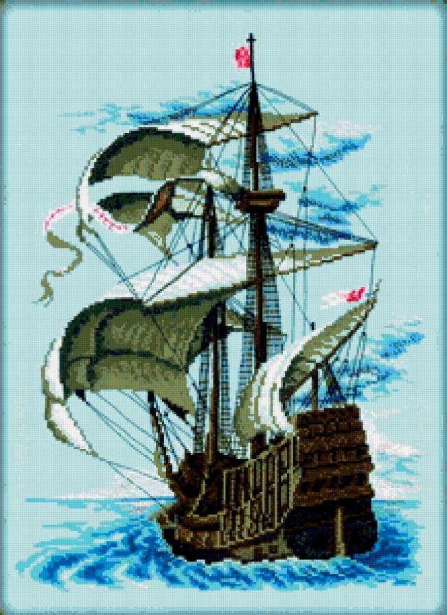 Испанский военный галион - корабль - предпросмотр