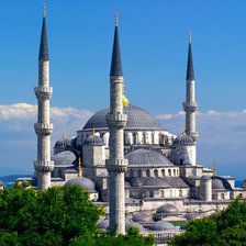 Схема вышивки «голубая мечеть»