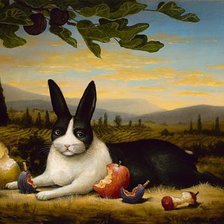 Схема вышивки «кролик»