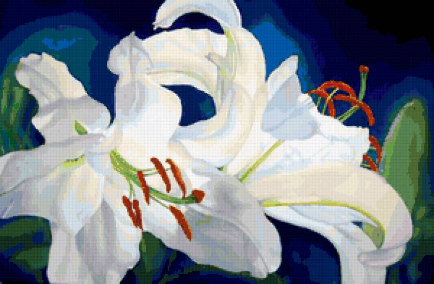 Серия "Букет" - лилии, букет, цветы - предпросмотр