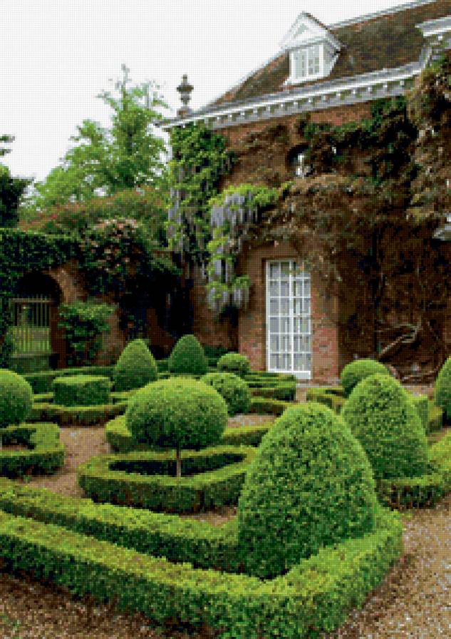 Заброшенный дом и сад - глицинии, дом, сад - предпросмотр