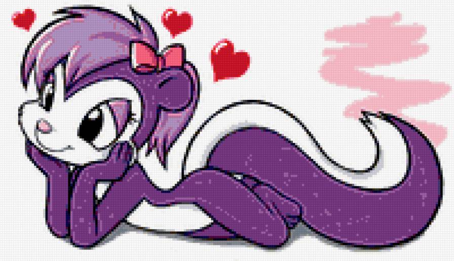 скунсик - мультяшки, скунс, зверята, мультик, детская, любовь, детям - предпросмотр