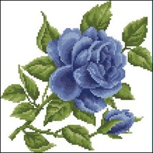 Оригинал схемы вышивки «роза» (№292329)