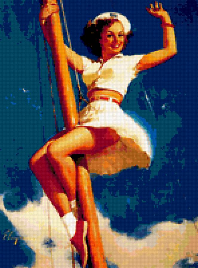 на корабле - ретро - предпросмотр