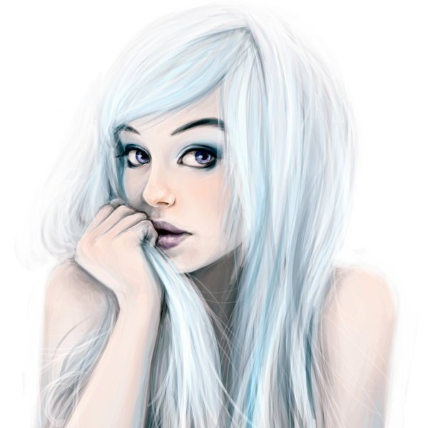 Девушка. - рисунок, девушки - оригинал