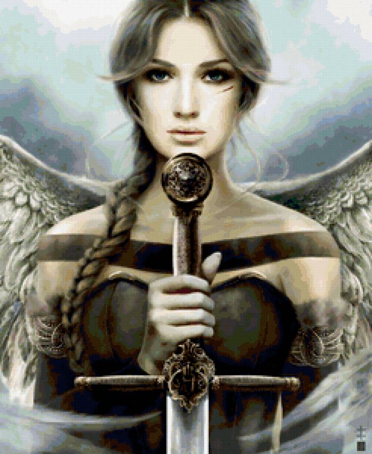 Ангел - ангел, девушки, воин - предпросмотр