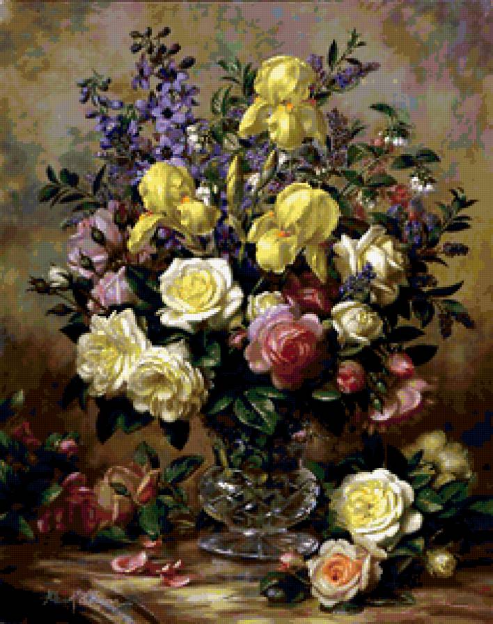 Натюрморт, цветы, розы - цветы, натюрморт, розы - предпросмотр