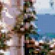 Предпросмотр схемы вышивки «Пейзаж, море, дворик» (№292498)
