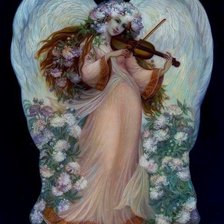 Схема вышивки «cкрипач»