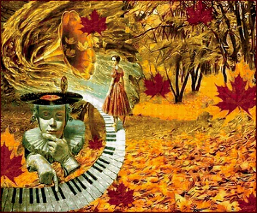 осенний пейзаж - предпросмотр