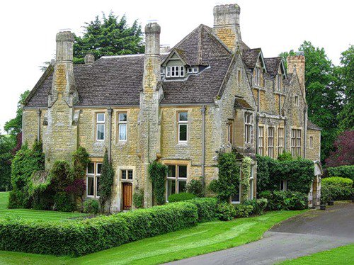 старый английский дом - старый дом - оригинал