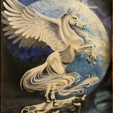 Схема вышивки «Единорог»