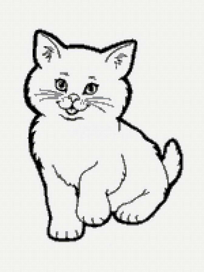 кот - контур - предпросмотр