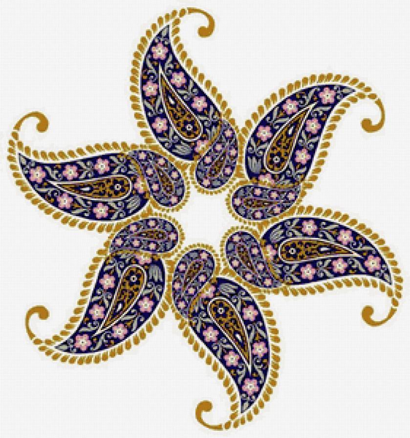 узор для подушки - узор, орнамент, подушка, цветы - предпросмотр