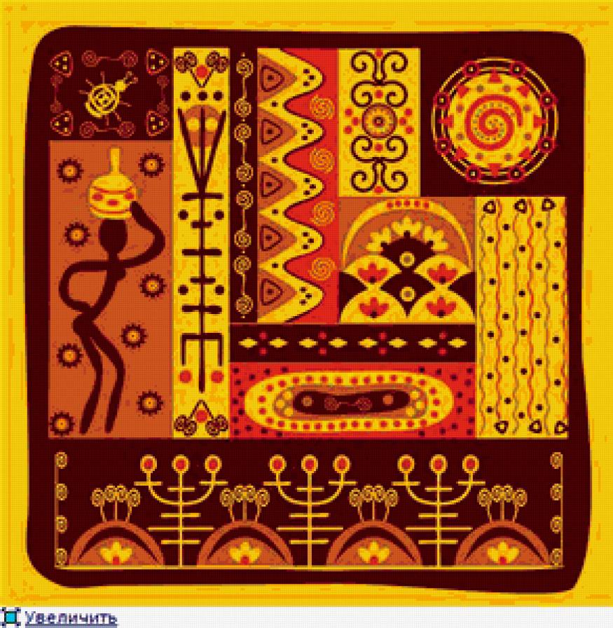 подушка" Египет" - египет, узор, орнамент, подушка - предпросмотр