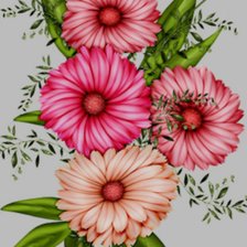 Схема вышивки «букет цветов»