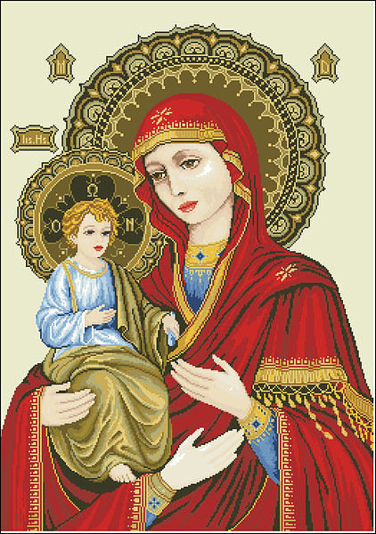 икона триеручница3 - ангелы, икона, святые - оригинал