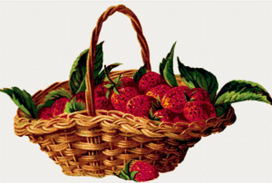 клубника в корзине - предпросмотр