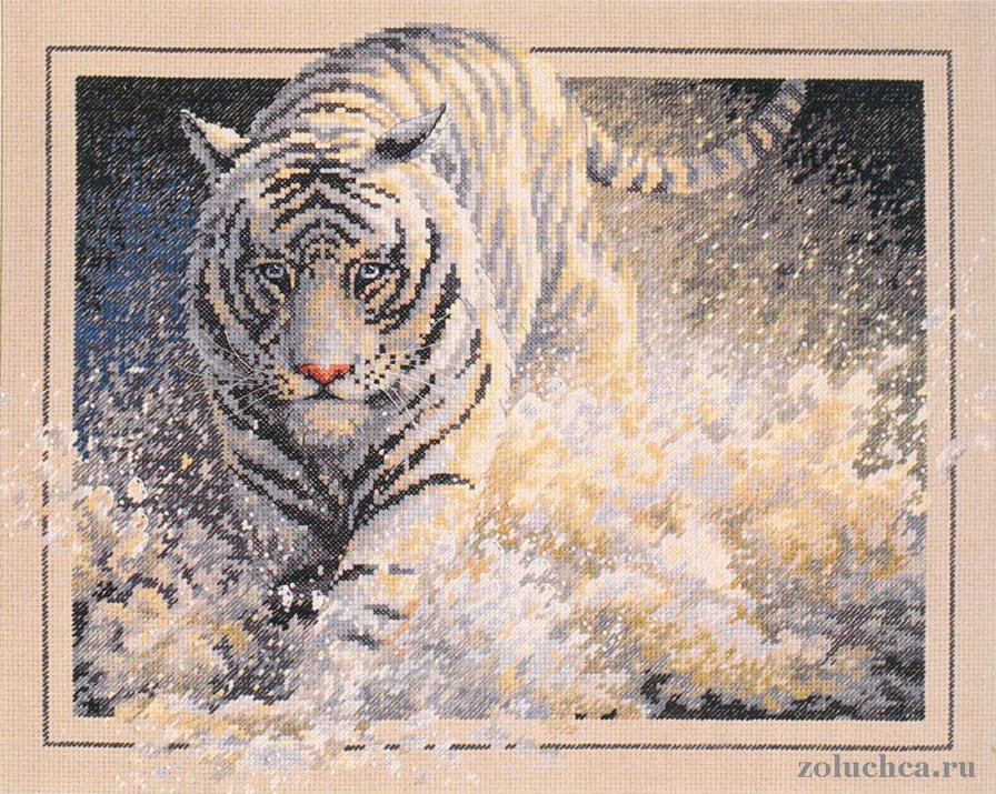 тигр из пены воды2 - тигр, животные - оригинал