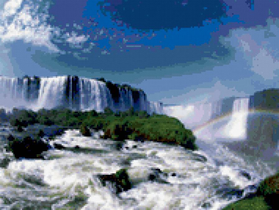 Игуасу - красота, водопад, бразилия - предпросмотр