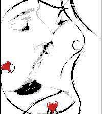 Схема вышивки «поцелуй»