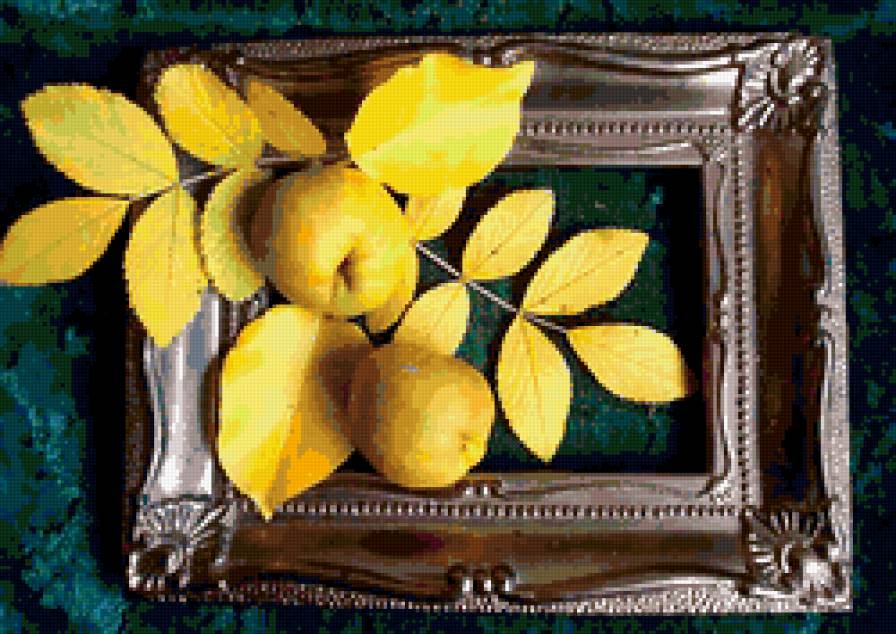 панно - панно, листья, груши, осень - предпросмотр