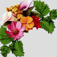 Оригинал схемы вышивки «цветы» (№295231)