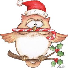 Схема вышивки «Owl Christmas»