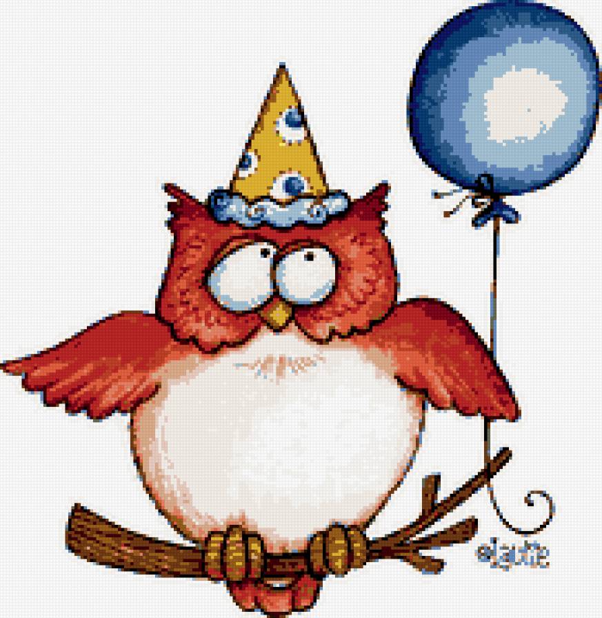 Owl Birthday - совы - предпросмотр
