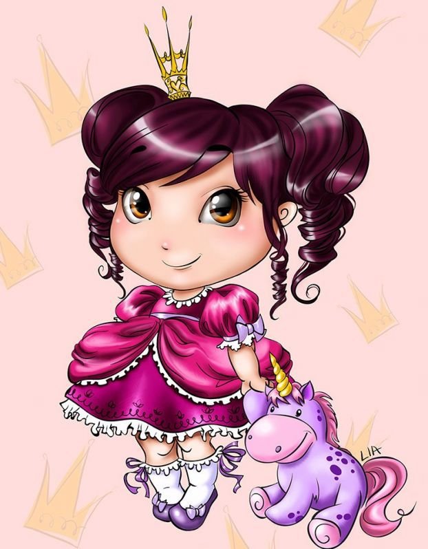 Девочка и единорог-игрушка - девочка, игрушка, детское, единорог - оригинал