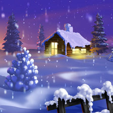 Схема вышивки «зима»